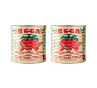 Rega Italian Peeled Tomatoes, Authentic from Mount Vesuvius Naples, 2.5kg (2 x 2.5kg)