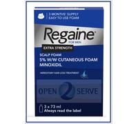 Regain Extra Strength Scalp Cutaneous Foam Treatment Regrowth 3 Months Supply
