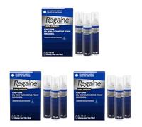 Regaine For Men Extra Strength Foam - Scientifically Proven To Help Stop Hereditary Hair Loss - Minoxidil Foam for Hair Regrowth - (3 x 73ml), Packaging May Vary (Pack of 3)