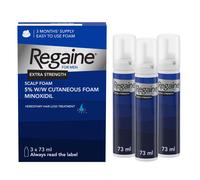 Regaine For Men Extra Strength Foam - Scientifically Proven To Help Stop Hereditary Hair Loss - Minoxidil Foam for Hair Regrowth - (3 x 73ml),