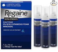 Regaine Foam For Men Extra Strength - 3 month supply - 3 x 73ml New Long Expiry