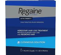 Regaine For Men Extra Strength Scalp Solution, Hereditary Hair Loss Treatment for Men with Minoxidil, Helps Regrows Hair and Prevents Further Hair Loss, 60 ml (1 Month Supply)