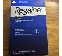 Regaine For Men Hair Extra Strength Regrowth Foam 3 x 73ml Brand New