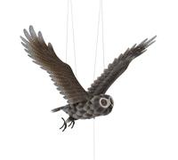Regal Art & Gift Flying Bird Hanging Metal Mobile - Decorative Outdoor Wind Motion Sculpture for Patio, Porch & Garden Décor - Owl
