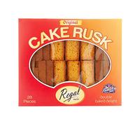 Regal Cake Rusks Original 28pcs - Healthy Snacks Rusk Biscuits | Rich Tea Biscuits - Milk Rusk