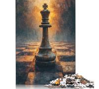 Regal Checkmate Puzzle Educational Games Family Activities Premium Cardboard Jigsaw Puzzle for Women Men Easter Gift 1000pcs (26x38cm)