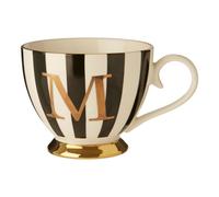 Regal Design Duchess M Letter Monogram Mug, Personalized Coffee Mug For Kitchen, Durable Mug For Breakfast