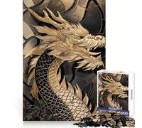 Regal Dragon Majesty 1000 Piece Jigsaw Puzzles for Teenagers Jigsaw Wise Think Toy Relax Time Clear Cut Festival Gift (38x26cm)