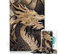 Regal Dragon Majesty 1000 Piece Jigsaw Puzzles for Teenagers Jigsaw Wise Think Toy Relax Time Clear Cut Festival Gift (38x26cm)
