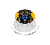 Regal Egyptian God Face Lotus Symbol Ancient Myth Artwork PopSockets PopGrip for MagSafe