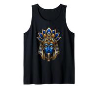 Regal Egyptian God Face Lotus Symbol Ancient Myth Artwork Tank Top