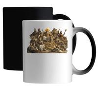Regal Figures in Ancient Egyptian Setting Ceramic Magic Mug White