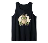 Regal Frog with Crown for a Noble Look Tank Top