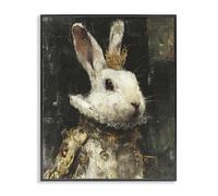 Regal Hare Portrait Whimsical, 24 x 30 Inch Framed Gi Print