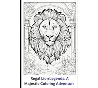 Regal Lion Legends: A Majestic Coloring Adventure: 30 Powerful Lion Illustrations for Relaxation, Creativity & Mindful Coloring