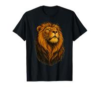 Regal Lion Portrait Majestic Wildlife Art T-Shirt