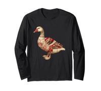Regal Patchwork Goose Victorian Farmhouse Style Long Sleeve T-Shirt