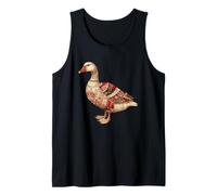 Regal Patchwork Goose Victorian Farmhouse Style Tank Top