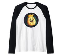 Regal Potato with Crown for a Noble Bite Costume Raglan Baseball Tee