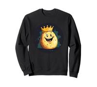 Regal Potato with Crown for a Noble Bite Costume Sweatshirt