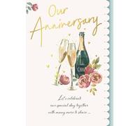 Regal Publishing Anniversary Card, Let's Celebrate Our Anniversary - 9 x 6 inches