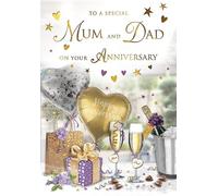 Regal Publishing Anniversary Card, To A Special Mum & Dad - 9 x 6 inches