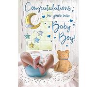 Regal Publishing Baby Card Baby Boy - 9 x 6 inches