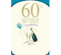 Regal Publishing Birthday Card, 60th Birthday for Him - 9 x 6 inches