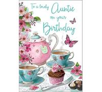 Regal Publishing Birthday Card Auntie - 9 x 6 inches, White