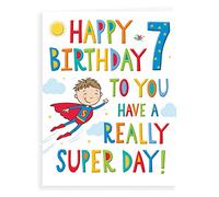 Regal Publishing Birthday Card for Age 7 Boy - 8 x 6 Inches