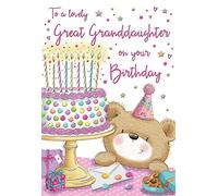 Regal Publishing C80055 Birthday Card Great Granddaughter - 9 x 6 inches, Beige