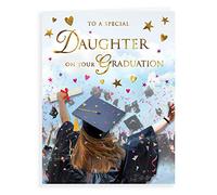 Regal Publishing C80985 Traditional Graduation Card Graduation Daughter,black|grey|green|beige,- 8 x 6 inches