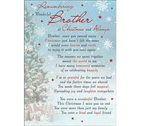 Regal Publishing C89027 Christmas Card Brother,black|blue|red|grey,120 x 165 mm