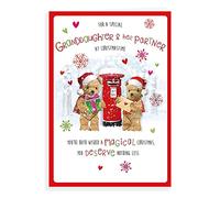 Regal Publishing Character Christmas Card Granddaughter & Partner - 9 x 6 inches