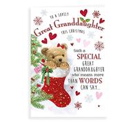Regal Publishing Character Christmas Card Great Granddaughter - 9 x 6 inches, C85537