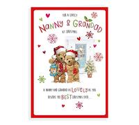 Regal Publishing Character Christmas Card Nanny & Grandad - 9 x 6 inches, C85561