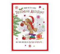Regal Publishing Character Christmas Card Thank You Teaching Assistant - 8 x 6 inches