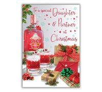 Regal Publishing Christmas Card Daughter & Partner - 9 x 6 inches