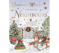 Regal Publishing Christmas Card For Special Neighbours Gate scene - 8 x 6 inches