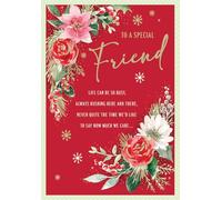 Regal Publishing Christmas Card To a Special Friend Floral - 9 x 6 inches