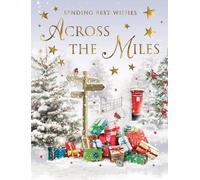 Regal Publishing Christmas Card Traditional Across The Miles Signpost - 8 x 6 inches