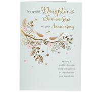 Regal Publishing Classic Annivesary Card Daughter & Son in Law - 9 x 6 inches, C80799