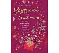 Regal Publishing Classic Christmas Card, Boyfriend, Envelope - 9 x 6 inches - Piccadilly Greetings
