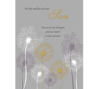 Regal Publishing Classic Symapthy Card Sad Loss of Your Son - 8 x 6 inches,Grey