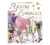 Regal Publishing Congratulations You're Engaged Engagement Card Bubbly - 8 x 6 inches