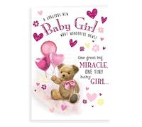 Regal Publishing Cute Baby Card Baby Girl - 9 x 6 inches