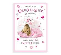 Regal Publishing Cute Baby Card Birth Of Granddaughter - 9 x 6 inches