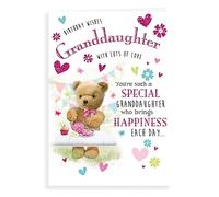 Regal Publishing Cute Birthday Card Granddaughter - 9 x 6 inches