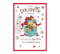 Regal Publishing Cute Christmas Card Daughter - 9 x 6 inches