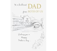 Regal Publishing Father's Day Card, To A Brilliant Dad From Both Of Us - 9 x 6 inches